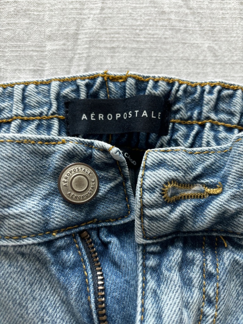 Aeropostale Light Blue Low Rise Cargo Jeans